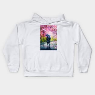 A walk in the spring Park Kids Hoodie